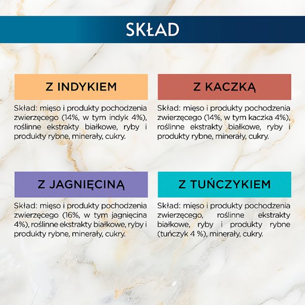 Gourmet Perle Karma dla dorosłych kotów soczyste mini fileciki w sosie 4 x 85 g