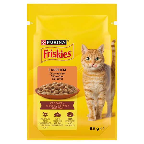 Friskies Karma dla dorosłych kotów w sosie z kurczakiem 85 g
