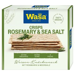 Wasa Pieczywo chrupkie z mąką pszenną z rozmarynem i solą morską 190 g