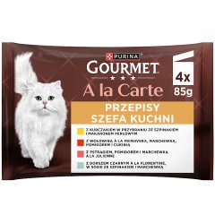 Gourmet A la Carte Karma dla dorosłych kotów przepisy szefa kuchni 340 g (4 x 85 g)
