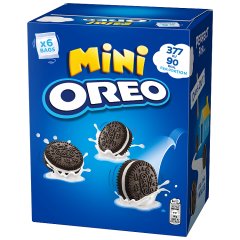 Oreo Mini Ciastka kakaowe z nadzieniem o smaku waniliowym 114 g