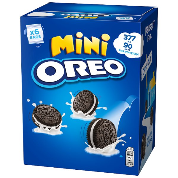 Oreo Mini Ciastka kakaowe z nadzieniem o smaku waniliowym 114 g