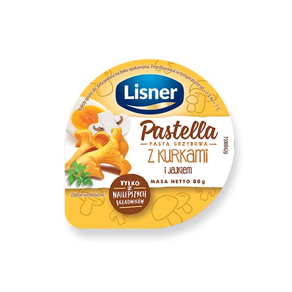 Lisner Pasta jajeczna z kurkami 80 g