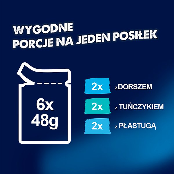 Felix Original Soup Time Karma uzupełniająca dla dorosłych kotów 6 x 48 g