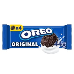 OREO Original ciasteczka z nadzieniem o smaku waniliowym odpowiednie dla wegetarian 4 sztuki 44 g