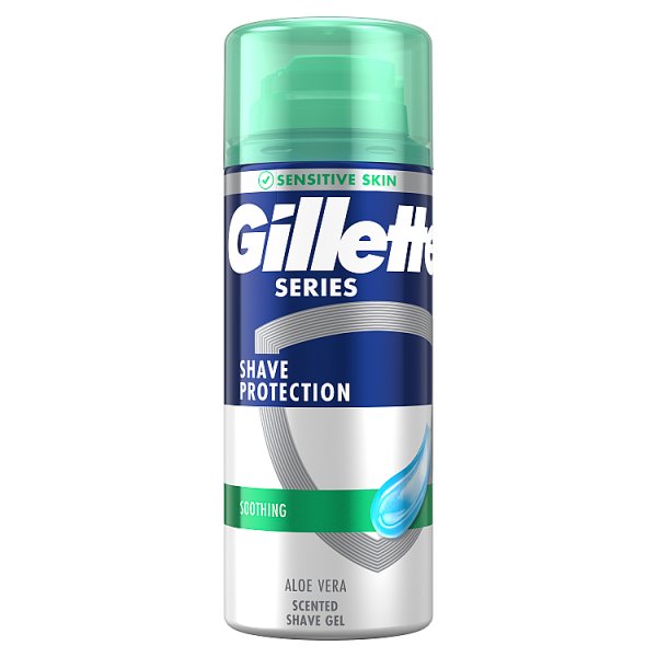 Gillette Series Kojący żel do golenia z aloesem, 75 ml