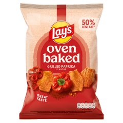 Lay's Oven Baked Pieczone formowane chipsy ziemniaczane o smaku grillowanej papryki 180 g
