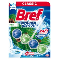 Bref WC Power Active Pine Zawieszka myjąco-zapachowa do WC 50 g