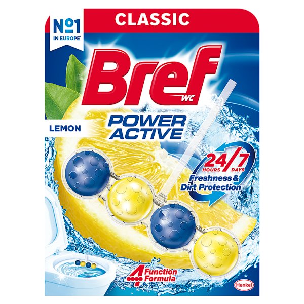 Bref WC Power Active Lemon Zawieszka myjąco-zapachowa do WC 50 g