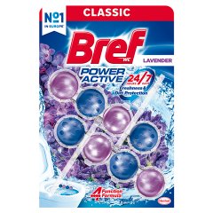 Bref WC Power Active Lavender Zawieszka myjąco-zapachowa do WC 2 x 50 g