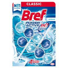 Bref WC Power Active Ocean Zawieszka myjąco-zapachowa do WC 2 x 50 g