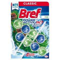 Bref WC Power Aktiv Pine Zawieszka myjąco-zapachowa do WC 2 x 50 g