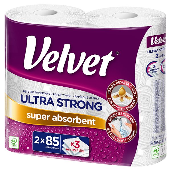 Velvet Ultra Strong Ręcznik papierowy 2 rolki