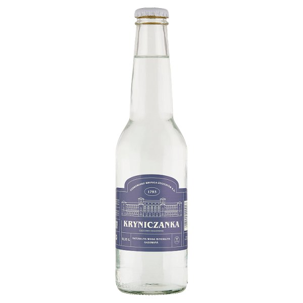 Kryniczanka Naturalna woda mineralna gazowana 0,33 l