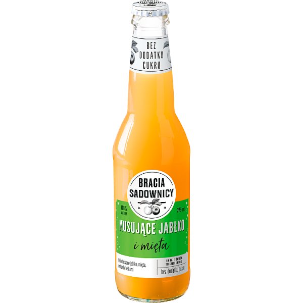 Bracia Sadownicy Napój musujące jabłko i mięta 275 ml