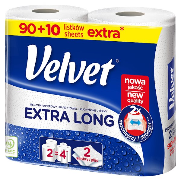 Velvet Extra Long Ręcznik papierowy 2 rolki