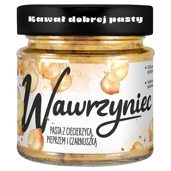 Wawrzyniec Pasta z ciecierzycą pieprzem i czarnuszką 180 g