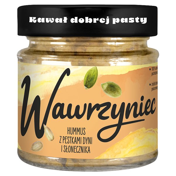 Wawrzyniec Hummus z pestkami dyni i słonecznika 180 g