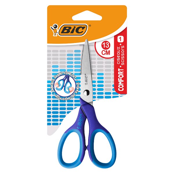BIC Comfort 13cm nożyczki Blister 1szt