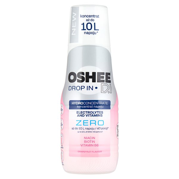 Oshee Drop In Koncentrat napoju elektrolitowego o smaku grejpfrutowym 500 ml