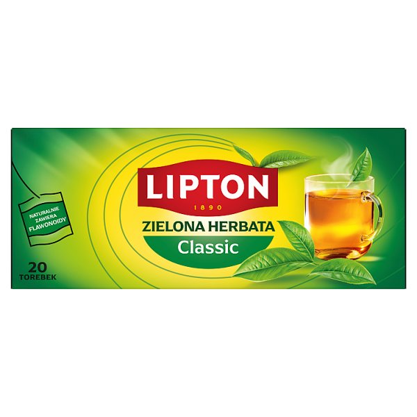 Lipton Classic Zielona herbata 26 g (20 torebek)