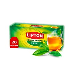 Lipton Classic Zielona herbata 26 g (20 torebek)