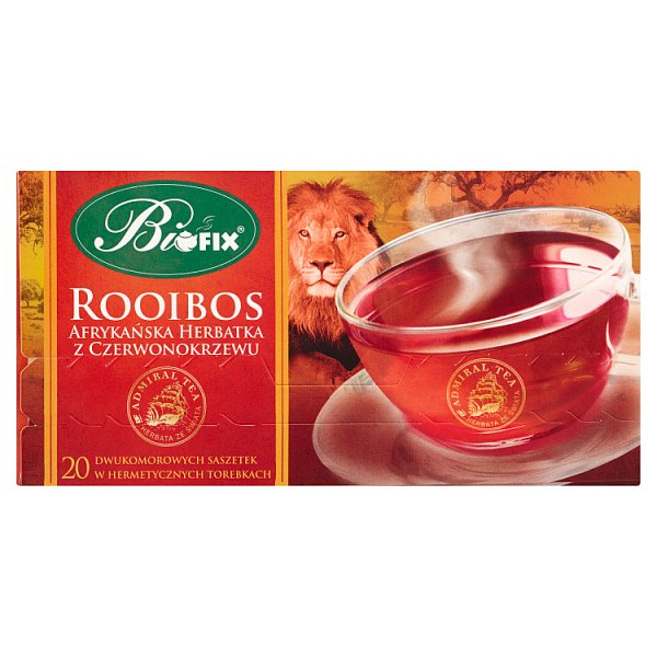 Bifix Admiral Tea Rooibos Afrykańska herbatka z czerwonokrzewu 40 g (20 x 2 g)