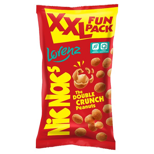 NicNac's XXL Prażone orzeszki ziemne w chrupiącej panierce o smaku pikantnym 250 g