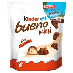 Kinder Bueno Mini Wafel pokryty mleczną czekoladą wypełniony nadzieniem 108 g