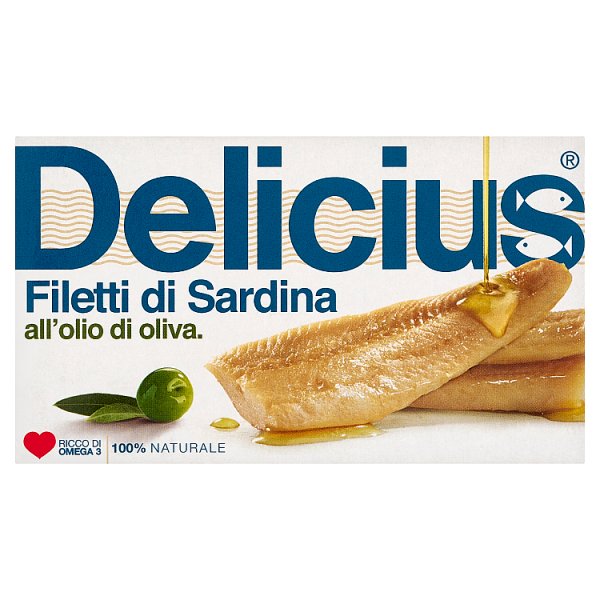 Delicius Filety z sardynek w oliwie z oliwek 120 g