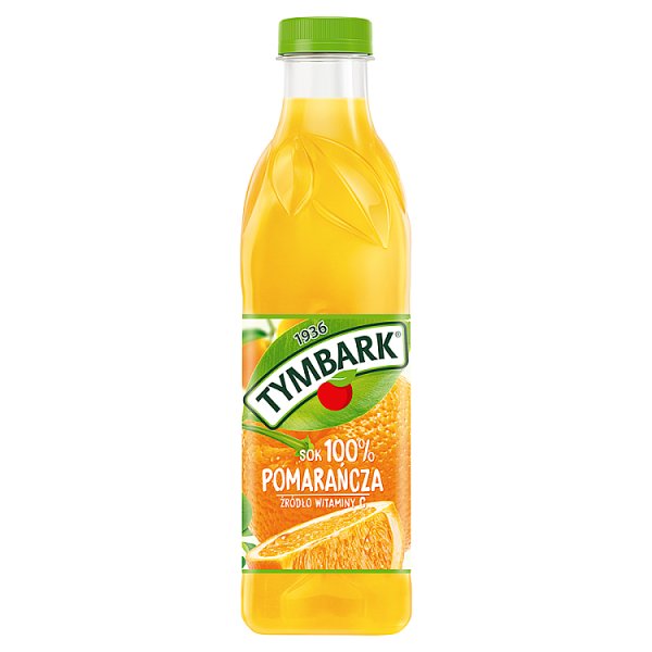 Tymbark Sok 100 % pomarańcza 1 l