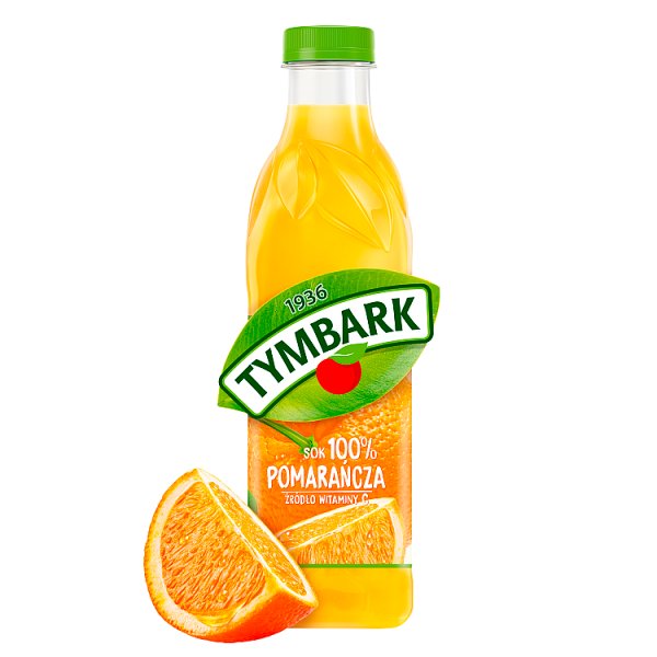Tymbark Sok 100 % pomarańcza 1 l