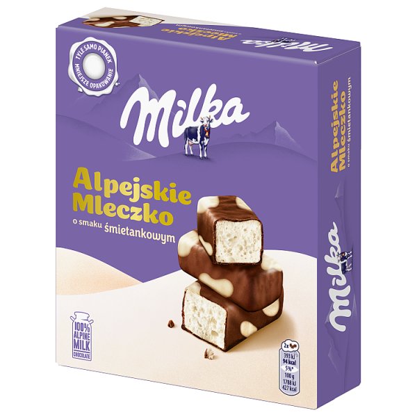Milka Alpejskie Mleczko pianki o smaku śmietankowym - 330 g