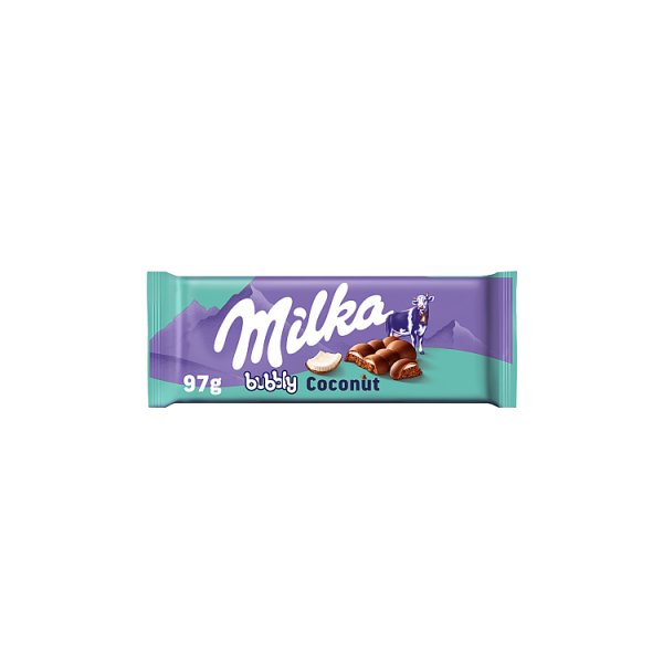 Milka Bubbly Czekolada mleczna z nadzieniem kokosowym 97 g