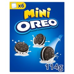 Oreo Mini Ciastka kakaowe z nadzieniem o smaku waniliowym 114 g