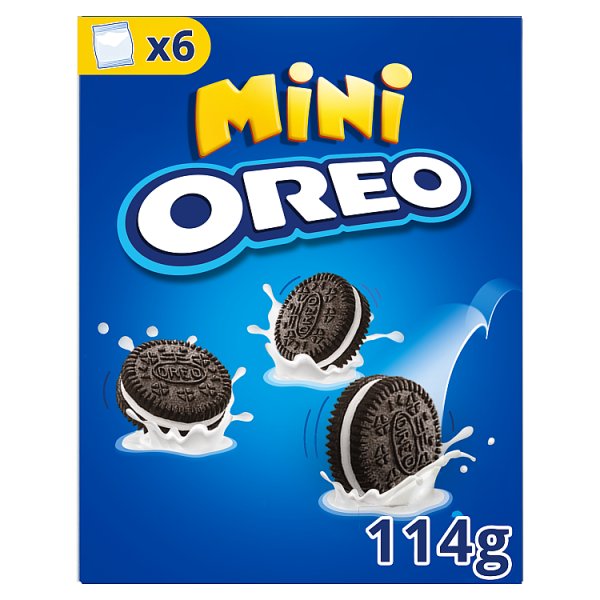 Oreo Mini Ciastka kakaowe z nadzieniem o smaku waniliowym 114 g