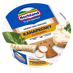Hochland Kremowy serek twarogowy kanapkowy z chrzanem 130 g