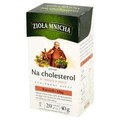 Zioła Mnicha Na cholesterol Suplement diety Herbatka ziołowa 40 g (20 torebek)