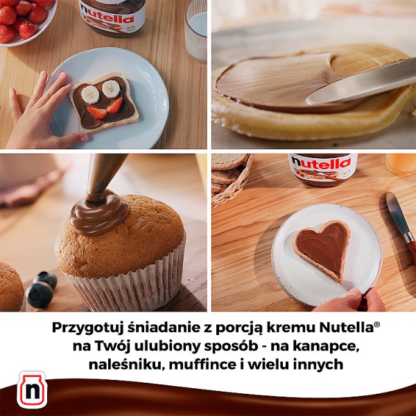Nutella Krem do smarowania z orzechami laskowymi i kakao 230 g