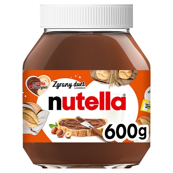 Nutella Krem do smarowania z orzechami laskowymi i kakao 600 g