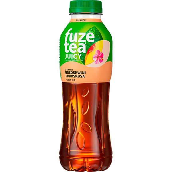 Napój ngaz Fuze Tea juicy peach hibiscus doliczana jest kaucja 0,50 zł