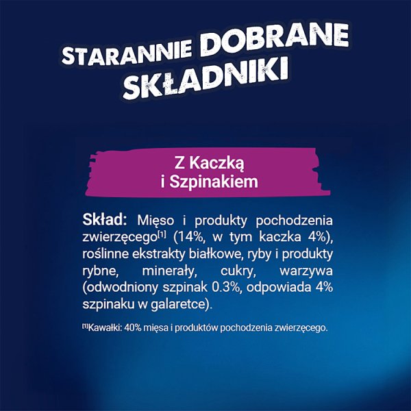 Felix Sensations Jellies Karma dla kotów z kaczką w galaretce ze szpinakiem 85 g