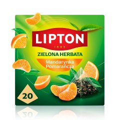 Lipton Herbata zielona mandarynka pomarańcza 36 g (20 torebek)