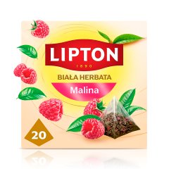 Lipton Herbata biała malina 30 g (20 torebek)