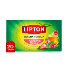 Lipton Zielona herbata truskawka malina 28 g