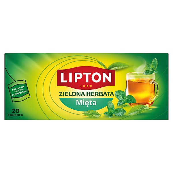 Lipton Zielona herbata mięta 26 g (20 torebek)