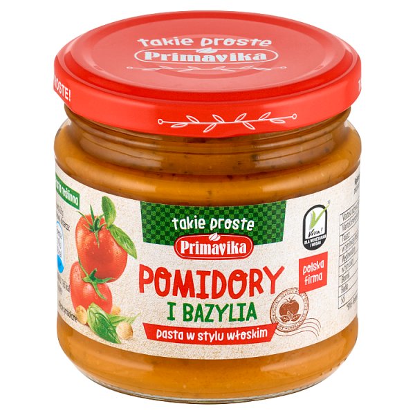 Primavika Pasta w stylu włoskim pomidory i bazylia 160 g