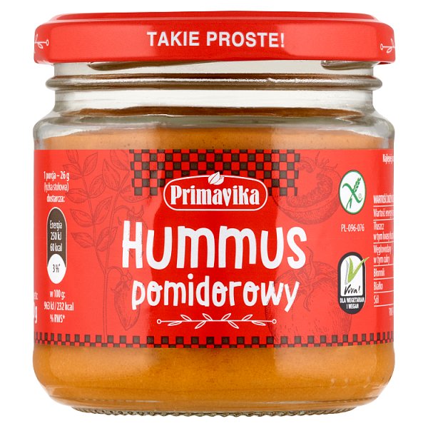 Primavika Hummus pomidorowy 160 g