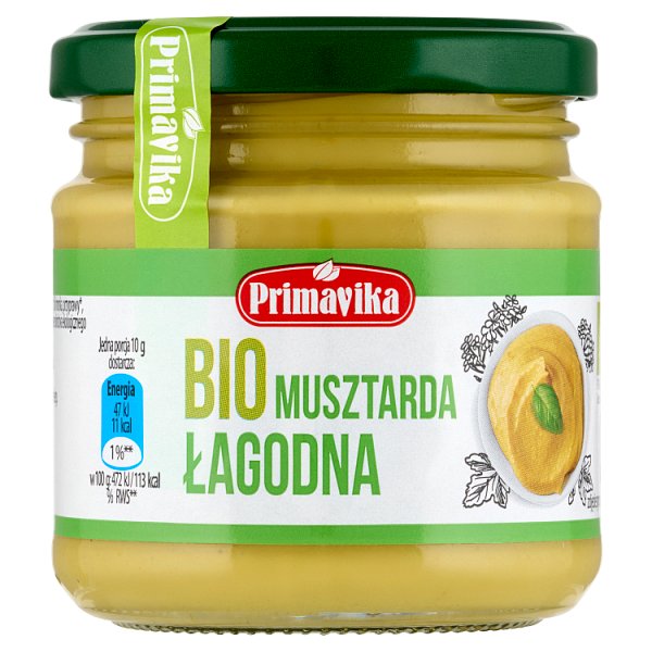 Primavika Bio musztarda łagodna 170 g