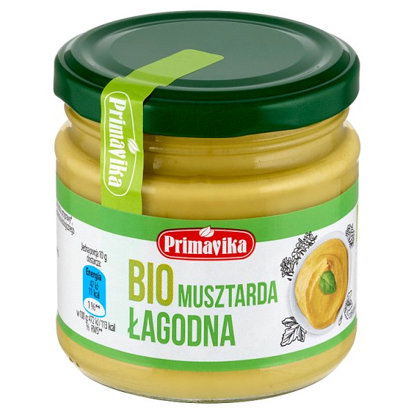 Primavika Bio musztarda łagodna 170 g